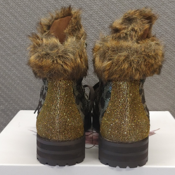 Jessica Simpson Norina glitter gabor boot bronze-8 - Picture 7 of 10